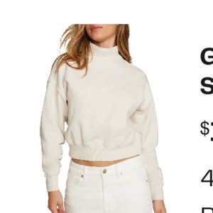 Good American Mock Neck Sweatshirt - size 4
